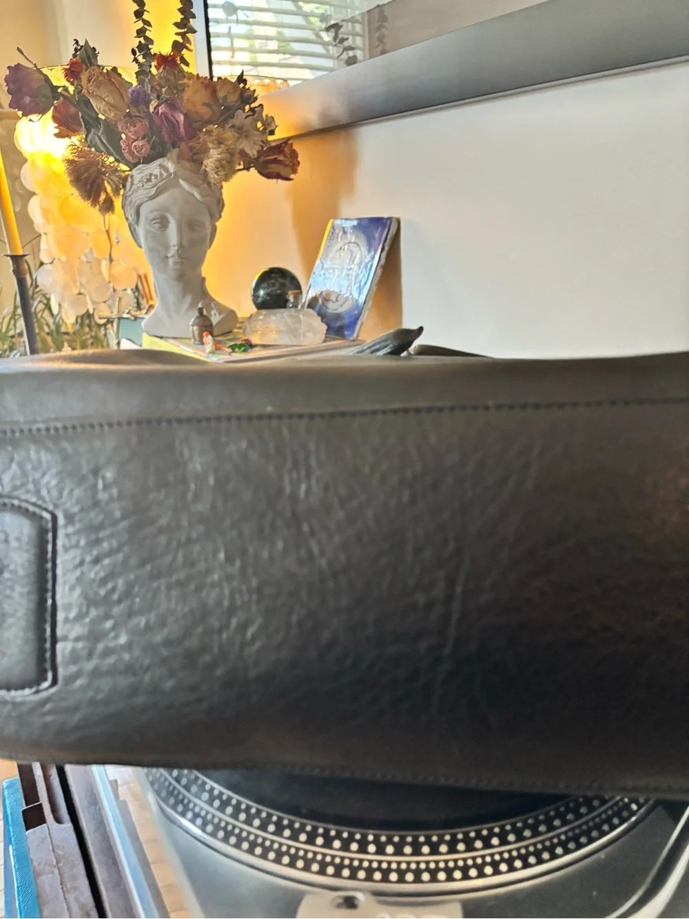 Mecha Mendez Litoral Bag -  Black Travel/Work Zippered Tote - Unique Design